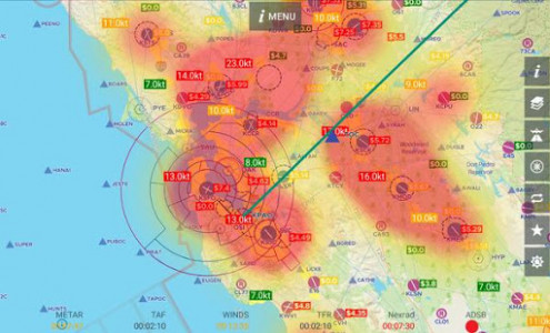 اسکرین شات برنامه AvNav: Aviation Maps, w/Wx, Traffic and Terrain 8