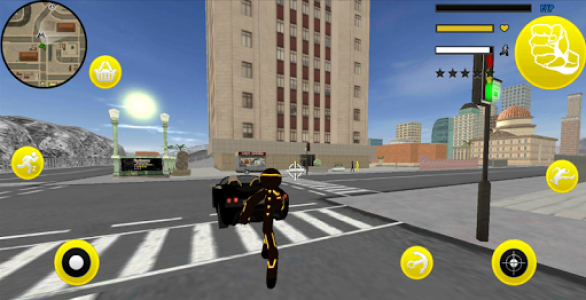 اسکرین شات بازی Amazing Neon Iron Stickman Rope Hero Gangstar City 4