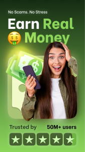 اسکرین شات 1 برنامه Make Money: Play & Earn Cash