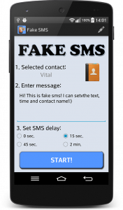 اسکرین شات برنامه FAKE SMS message 4