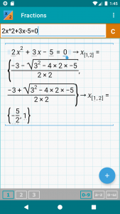 اسکرین شات 4 برنامه Fraction Calculator + Math