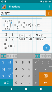 اسکرین شات برنامه Fraction Calculator + Math 2