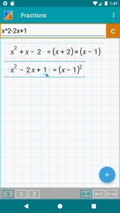 اسکرین شات برنامه Fraction Calculator + Math 6