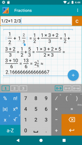اسکرین شات برنامه Fraction Calculator + Math 1