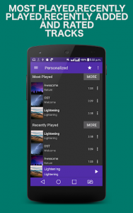 اسکرین شات برنامه Mp3 Music Player 6