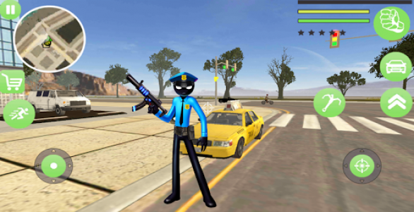 اسکرین شات بازی Police Stickman Rope Hero Gangstar Crime Mafia 5
