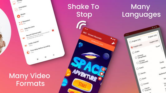 اسکرین شات 2 برنامه REC - Screen | Video Recorder