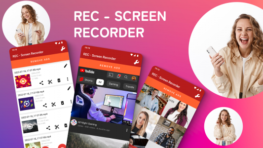 اسکرین شات 1 برنامه REC - Screen | Video Recorder