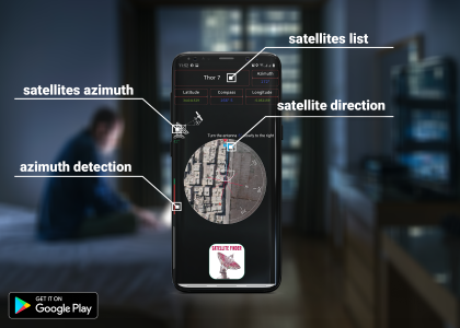 اسکرین شات برنامه Satellite Finder 2