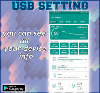 اسکرین شات برنامه USB SETTINGS 3