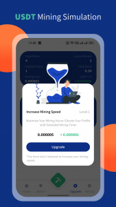 اسکرین شات 4 برنامه USDT Mining Simulation
