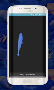اسکرین شات برنامه Blue Whale Live Wallpapers - Whale Animations 3