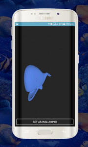 اسکرین شات برنامه Blue Whale Live Wallpapers - Whale Animations 4