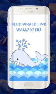 اسکرین شات برنامه Blue Whale Live Wallpapers - Whale Animations 1