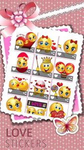 اسکرین شات برنامه Love Stickers - Valentine 1