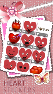 اسکرین شات برنامه Love Stickers - Valentine 3