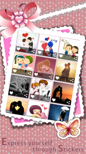 اسکرین شات برنامه Love Stickers - Valentine 7