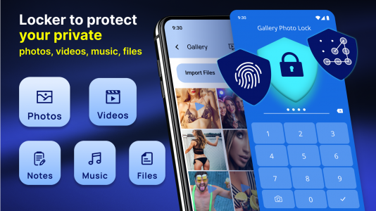اسکرین شات 1 برنامه Photo Lock App - Hide Pictures