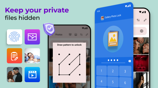اسکرین شات 1 برنامه Photo Lock App - Hide Pictures