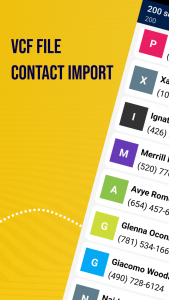 اسکرین شات 1 برنامه Vcf File Contact Import