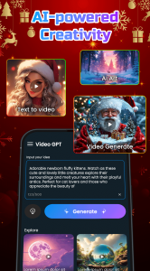 اسکرین شات 1 برنامه AI Video Generator: FlixAI
