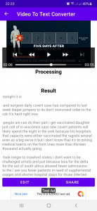 اسکرین شات برنامه Video To Text Converter 2