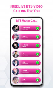 اسکرین شات 2 برنامه BTS Video Call - Call and Chat