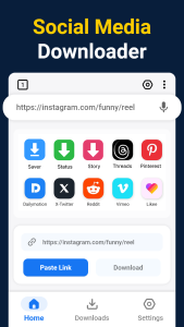 اسکرین شات 1 برنامه Video Downloader: Video Saver