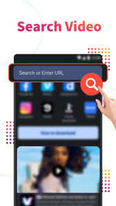 اسکرین شات 2 برنامه Video downloader, download app