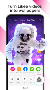 اسکرین شات 2 برنامه Likee Wallpaper