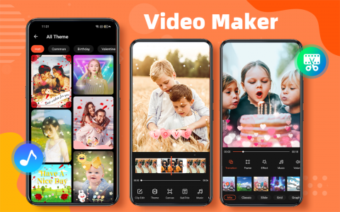 اسکرین شات برنامه Photo Video Maker With Music 1