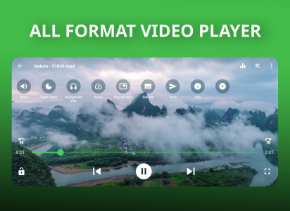 اسکرین شات 2 برنامه Video Player for Android