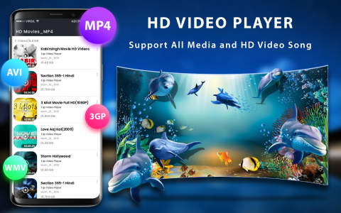 اسکرین شات برنامه Video Player - MP4 Player 5