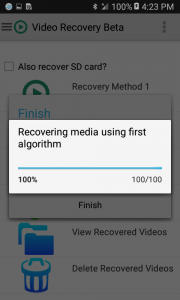 اسکرین شات 6 برنامه Video Recovery