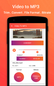 اسکرین شات برنامه Video to MP3 - Trim & Convert 5