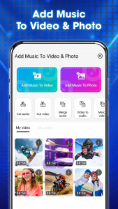 اسکرین شات برنامه Add Music To Video & Photo 1