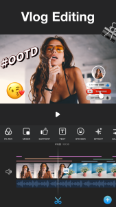 اسکرین شات 1 برنامه Vlog video editor maker: VlogU