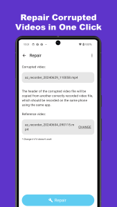 اسکرین شات 3 برنامه Video Fixer - VFixer
