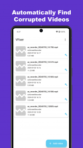 اسکرین شات 2 برنامه Video Fixer - VFixer