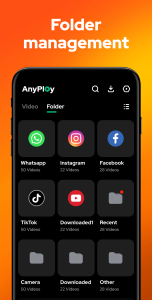 اسکرین شات 2 برنامه Video Player - AnyPlay