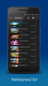 اسکرین شات برنامه Video Player HD 4