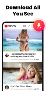 اسکرین شات 2 برنامه All Video Downloader & Player