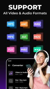 اسکرین شات 8 برنامه Video to MP3 - Media Converter