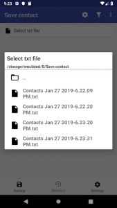 اسکرین شات برنامه Save contacts 5