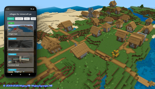 اسکرین شات 1 برنامه villages for minecraft pe