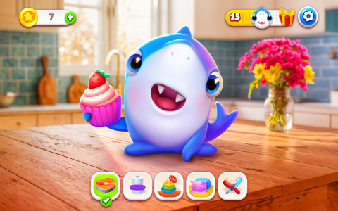اسکرین شات 8 بازی My Shark - AR Virtual Pet Game