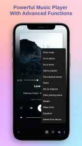 اسکرین شات برنامه Music player - Mp3 player 8