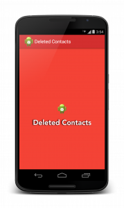 اسکرین شات برنامه Deleted Contacts 1