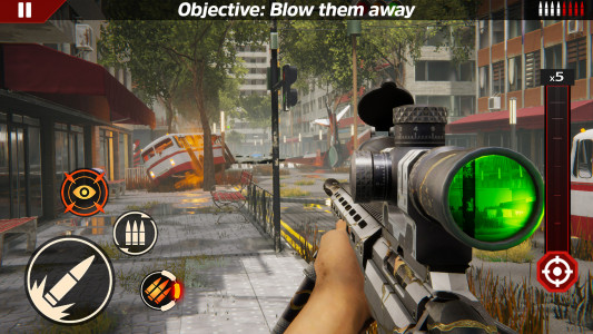 اسکرین شات بازی Sniper Zombie 3D Game 4