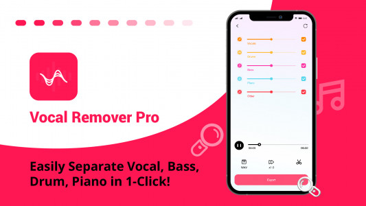 اسکرین شات 1 برنامه Vocal Remover, Cut Song Maker